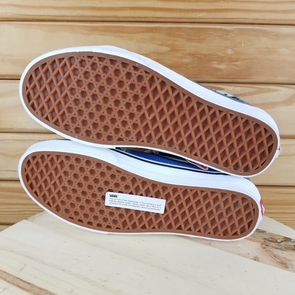 Vans Unisex Off The Wall 508731 Blue Casual Sneakers Shoes Size M6.5 W8 NEW - Picture 4 of 11